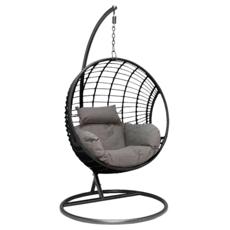 Fauteuil suspendu résine noire SOUTH BEACH