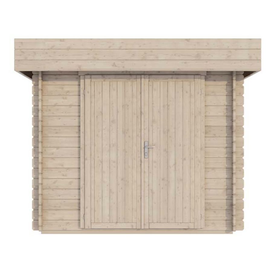 Abri moto en bois ROVETO 12m² – 28mm