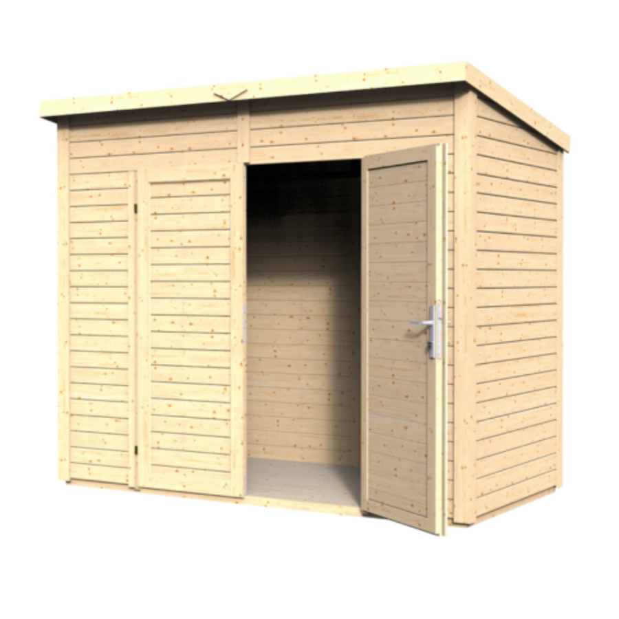 Abri de jardin bois Midway – 244 x 121 cm